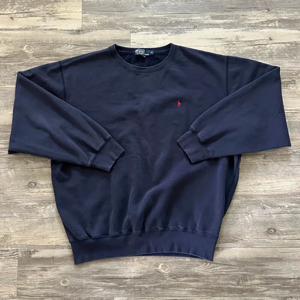 Vintage Polo Ralph Lauren Small Pony Sweatshirt Crewneck Size XL